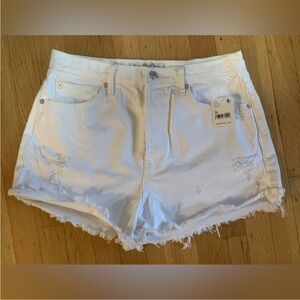 NWT We The Free White Distressed Jean Shorts